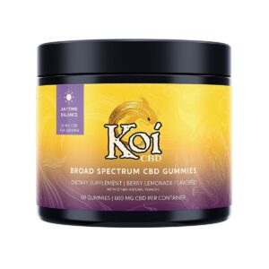 Koi CBD, CBD Gummies, Anytime Balance, Broad Spectrum, Berry Lemonade, 60ct, 600mg CBD