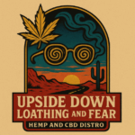 Upside Down Loathing and Fear Hemp and CBD Distro Logo