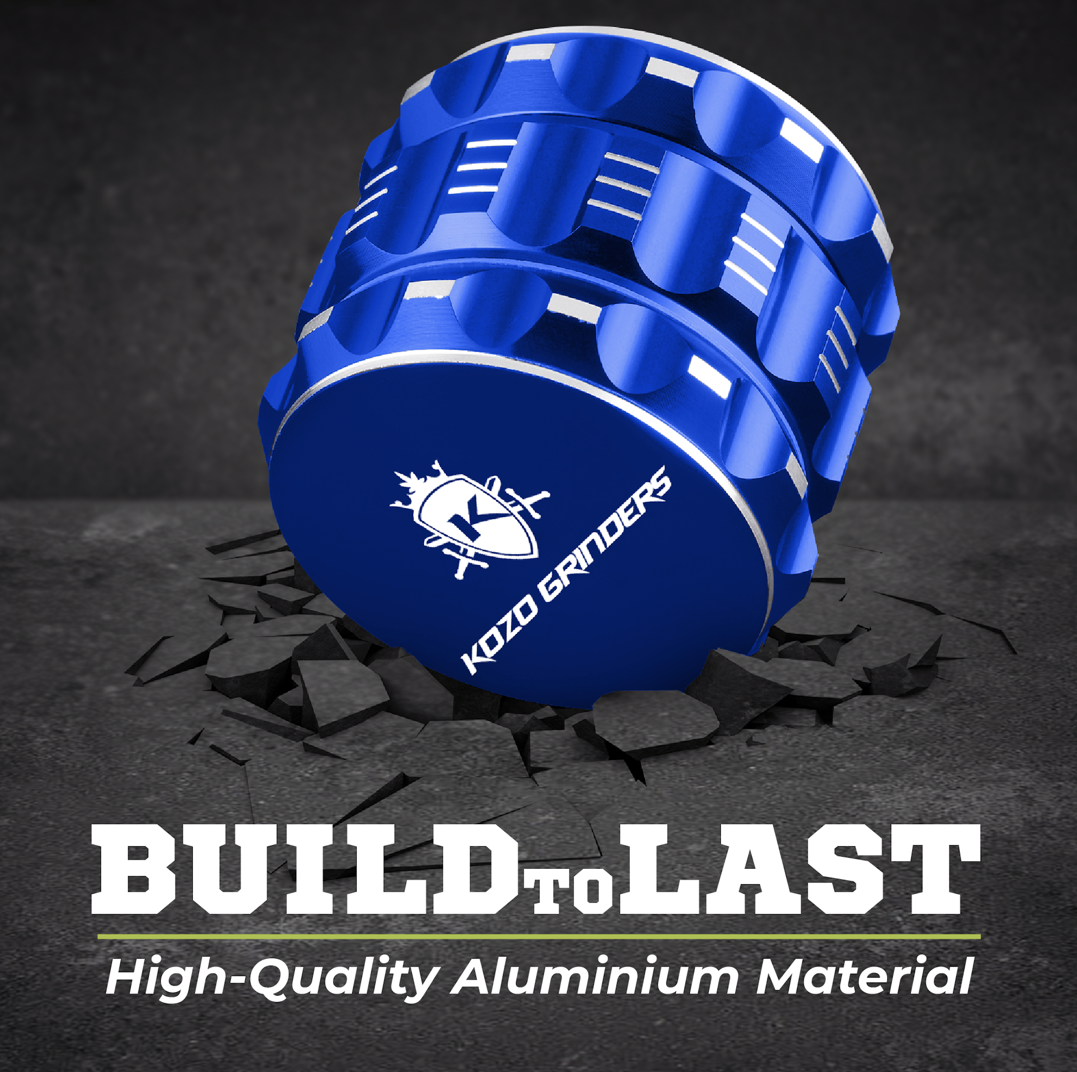 Kozo 2.5" Aluminum Grinder Display Box 12-Pack Mixed Colors - Image 3